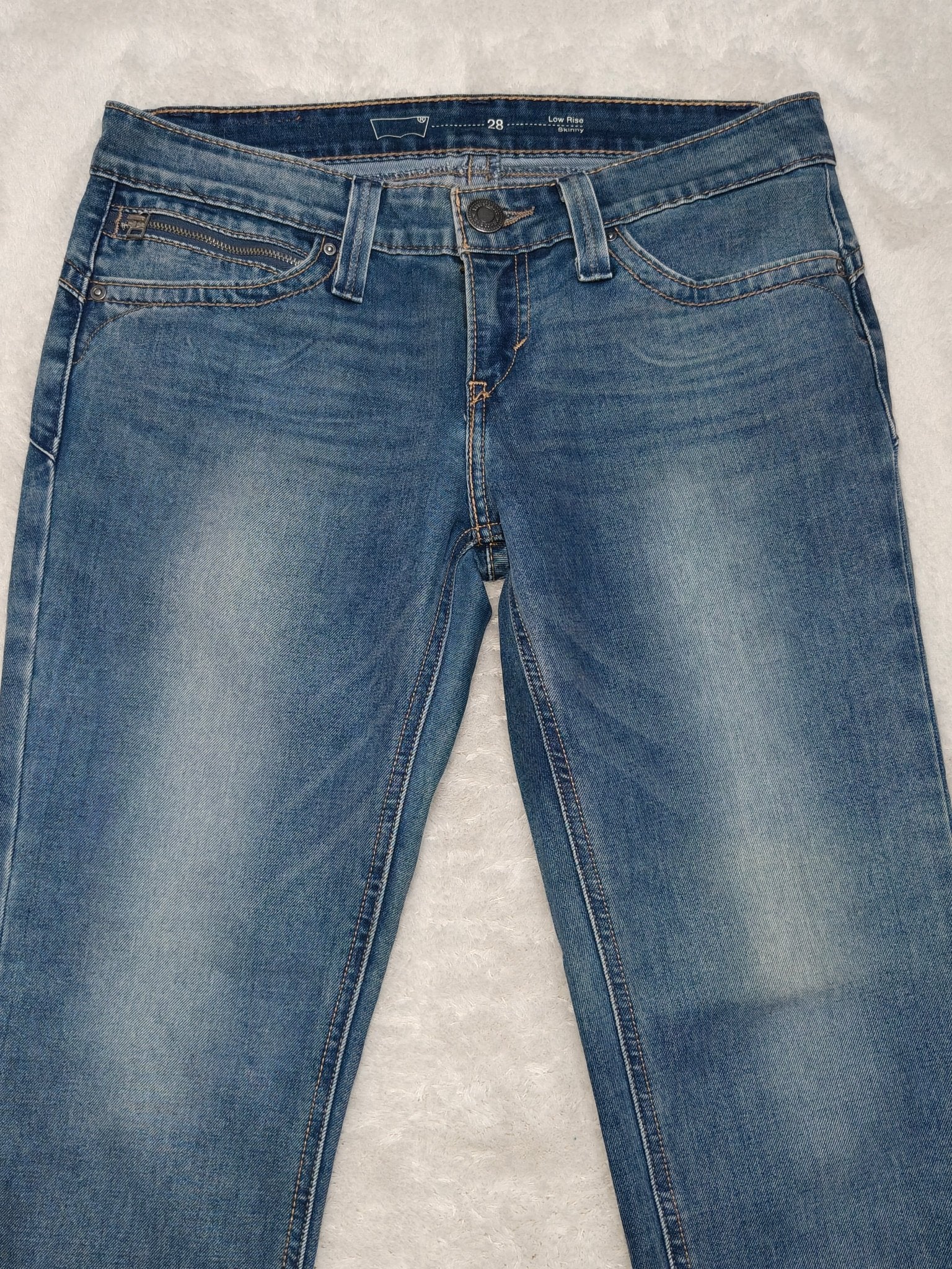 Women Levi's Demi Curve Light Blue Skinny Low Waist W28 L28 (EU 38/M) Jeans