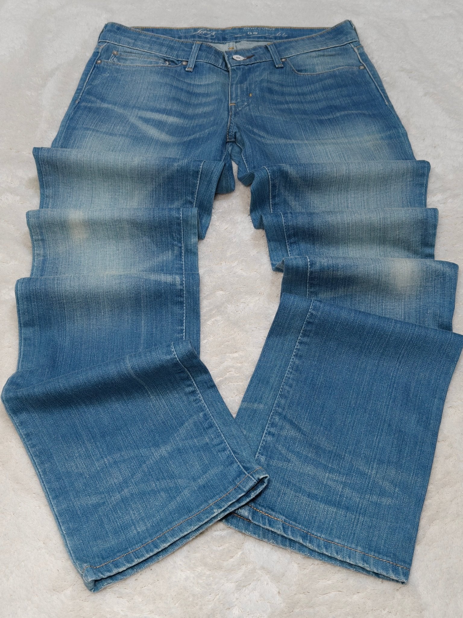 Women Levi's Demi Curve Light Blue Straight W27 L32 (EU 36/S) Jeans