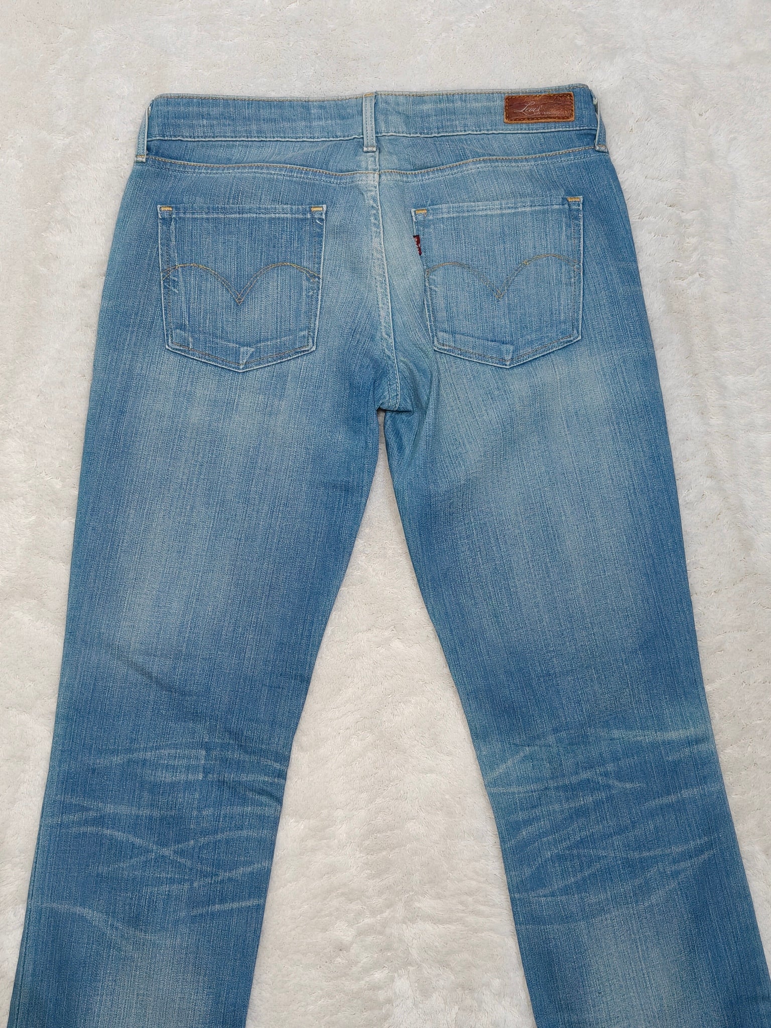 Women Levi's Demi Curve Light Blue Straight W27 L32 (EU 36/S) Jeans