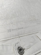 Women Levi's Demi Curve White Slim Mid Waist W30 L32 (EU 40/L) Jeans