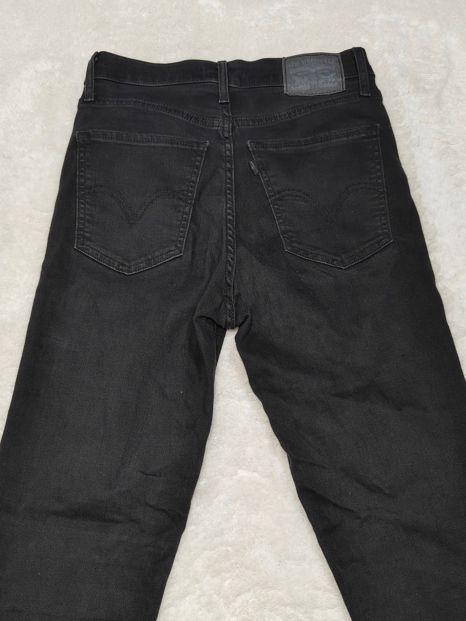 Women Levi's Mile High Black Super Skinny W28 L30 (EU 38/M) Jeans