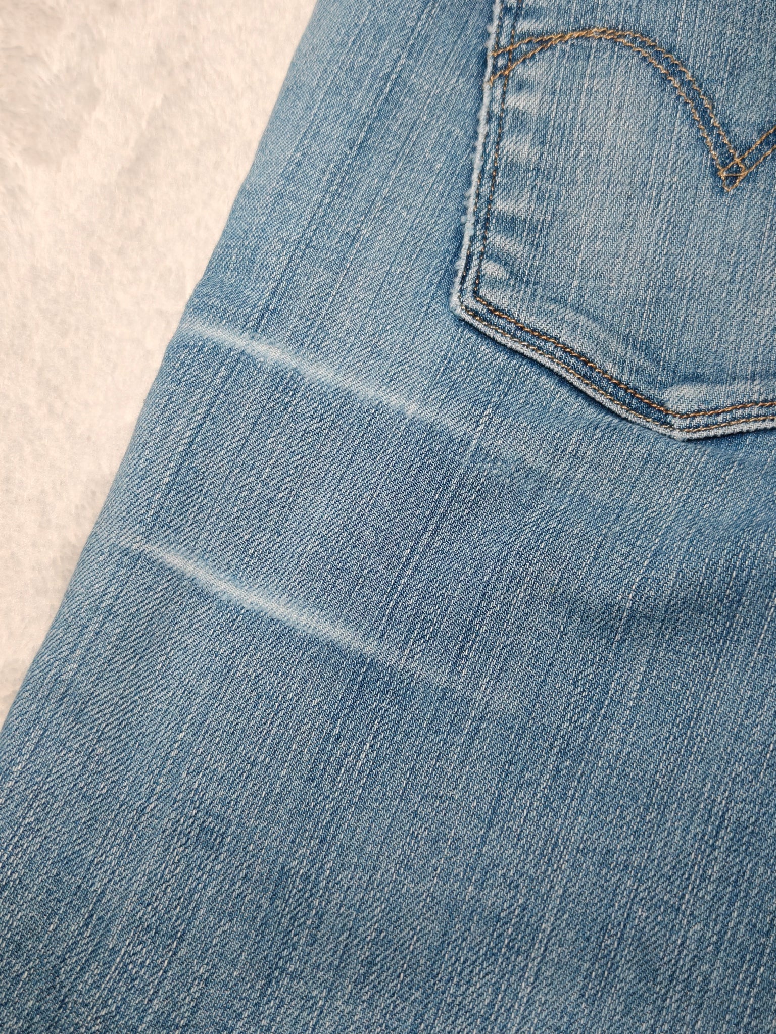Women Levi's Slight Curve Light Blue Straight Mid Waist W25 L28 (EU 34/XS) Jeans