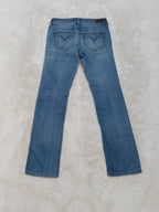 Women Levi's Slight Curve Light Blue Straight Mid Waist W25 L28 (EU 34/XS) Jeans