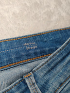 Women Levi's Slight Curve Light Blue Straight Mid Waist W25 L28 (EU 34/XS) Jeans