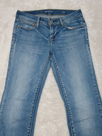 Women Levi's Slight Curve Light Blue Straight Mid Waist W25 L28 (EU 34/XS) Jeans