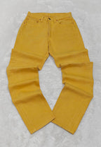 Women Vintage 1996 Levi's 534 Ochre Yellow Wash 0235 Tapered W30 L32 (EU 40/L) Jeans