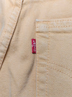 Women Vintage 1996 Levi's 534 Ochre Yellow Wash 0235 Tapered W30 L32 (EU 40/L) Jeans