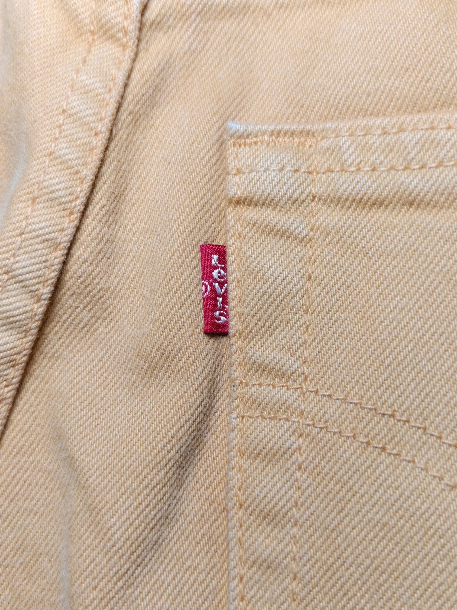 Women Vintage 1996 Levi's 534 Ochre Yellow Wash 0235 Tapered W30 L32 (EU 40/L) Jeans