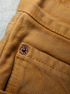 Women Vintage 1996 Levi's 534 Ochre Yellow Wash 0235 Tapered W30 L32 (EU 40/L) Jeans
