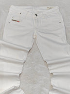 Women Y2K 2007 Diesel Clush White Wash 008AC Skinny Low Waist W27 L32 (EU 36/S) Jeans
