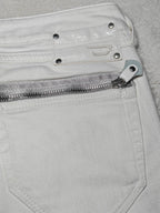 Women Y2K 2007 Diesel Clush White Wash 008AC Skinny Low Waist W27 L32 (EU 36/S) Jeans