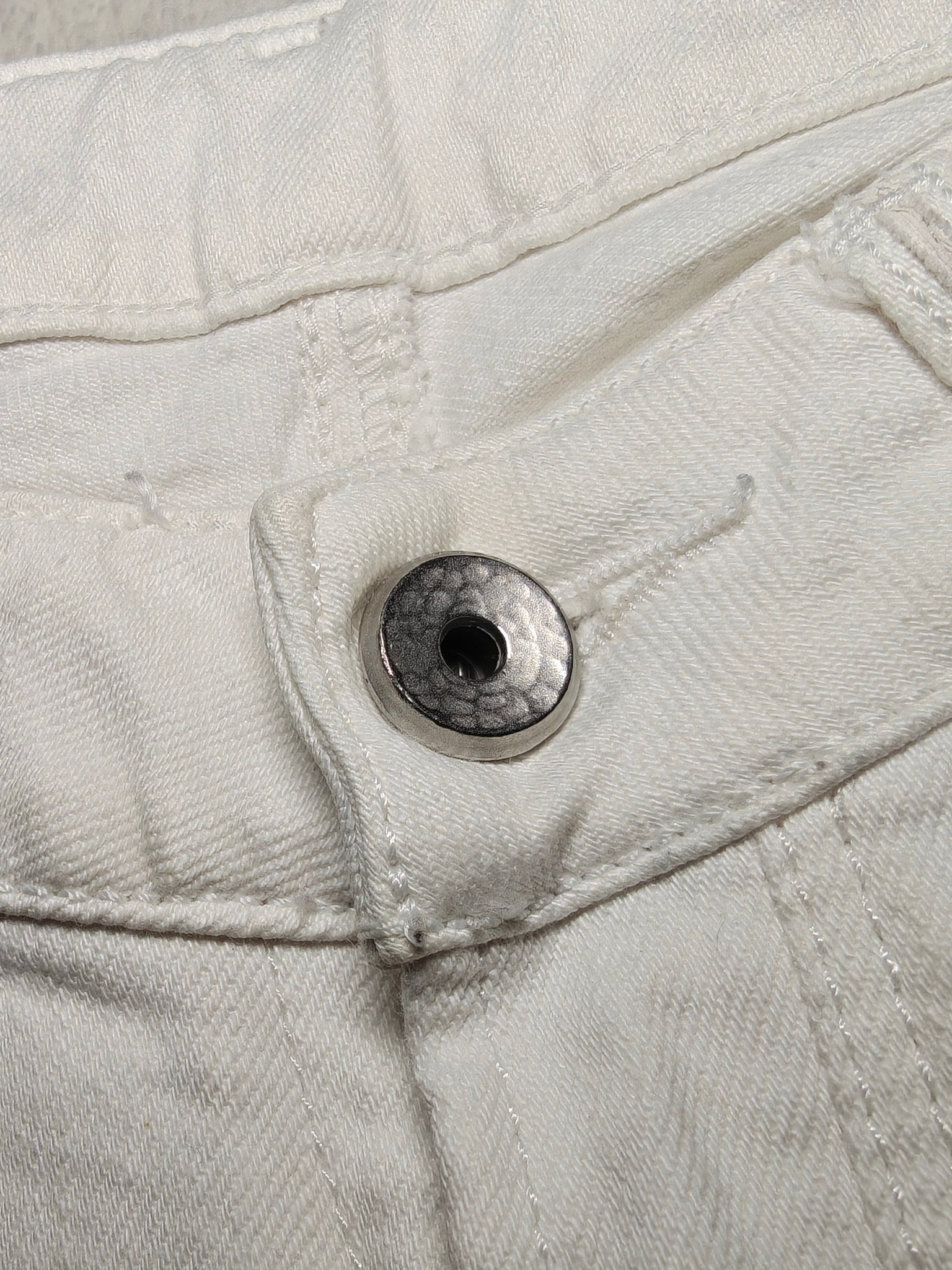 Women Y2K 2007 Diesel Clush White Wash 008AC Skinny Low Waist W27 L32 (EU 36/S) Jeans