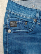 Women Y2K G-Star Midge Bootleg Blue Bootcut Low Waist W25 L32 (EU 34/XS) Jeans