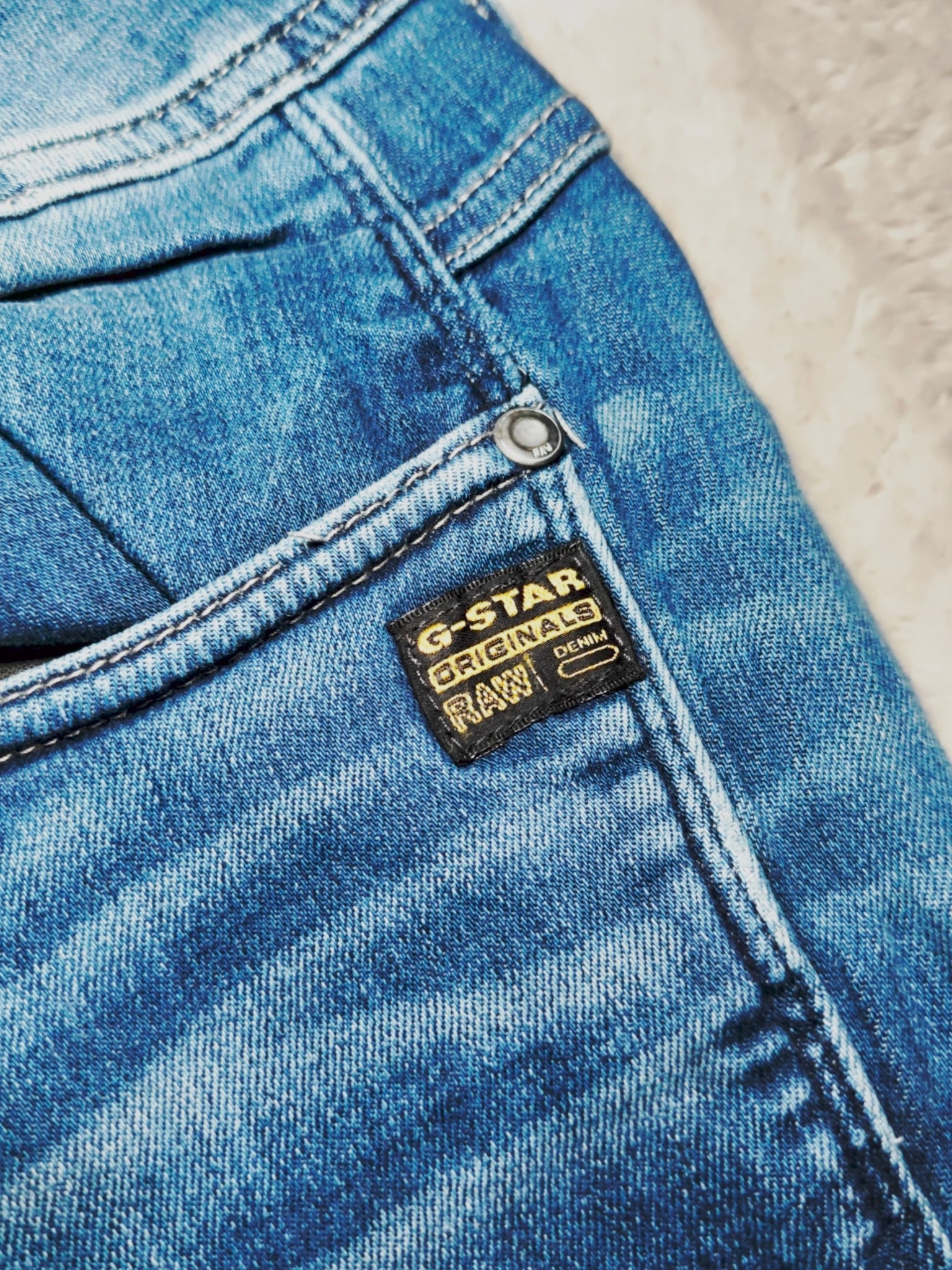 Women Y2K G-Star Midge Cody Blue Skinny Low Waist W28 L32 (EU 38/M) Jeans