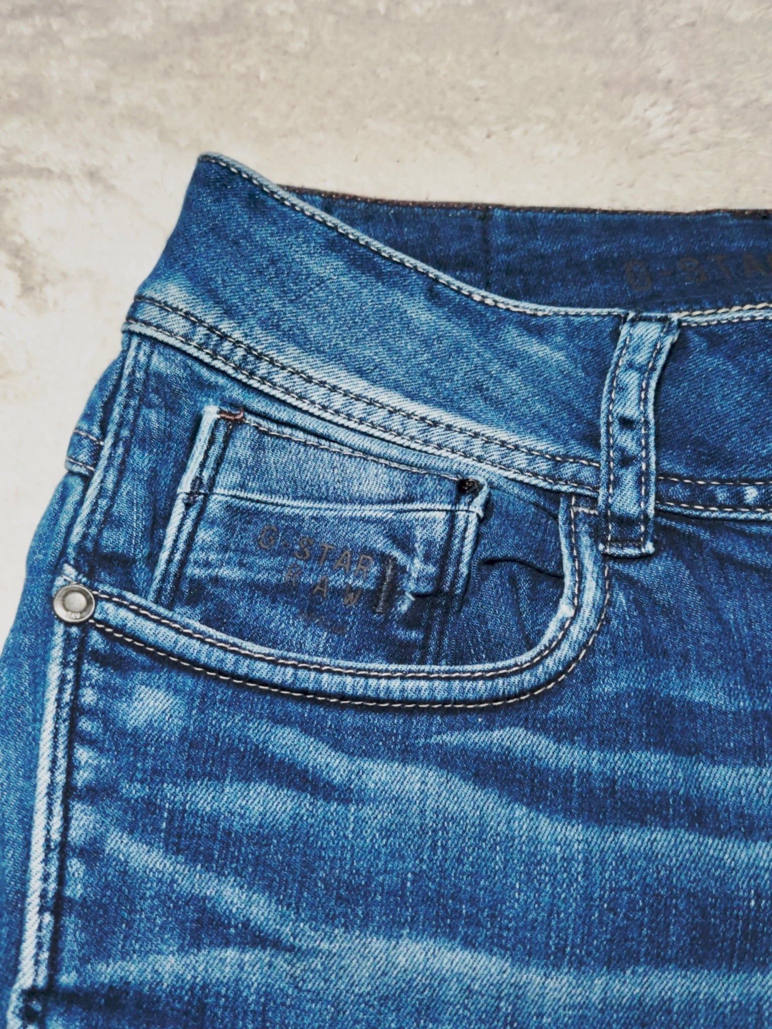 Women Y2K G-Star Midge Cody Blue Skinny Low Waist W28 L32 (EU 38/M) Jeans