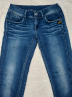 Women Y2K G-Star Midge Cody Blue Skinny Low Waist W28 L32 (EU 38/M) Jeans