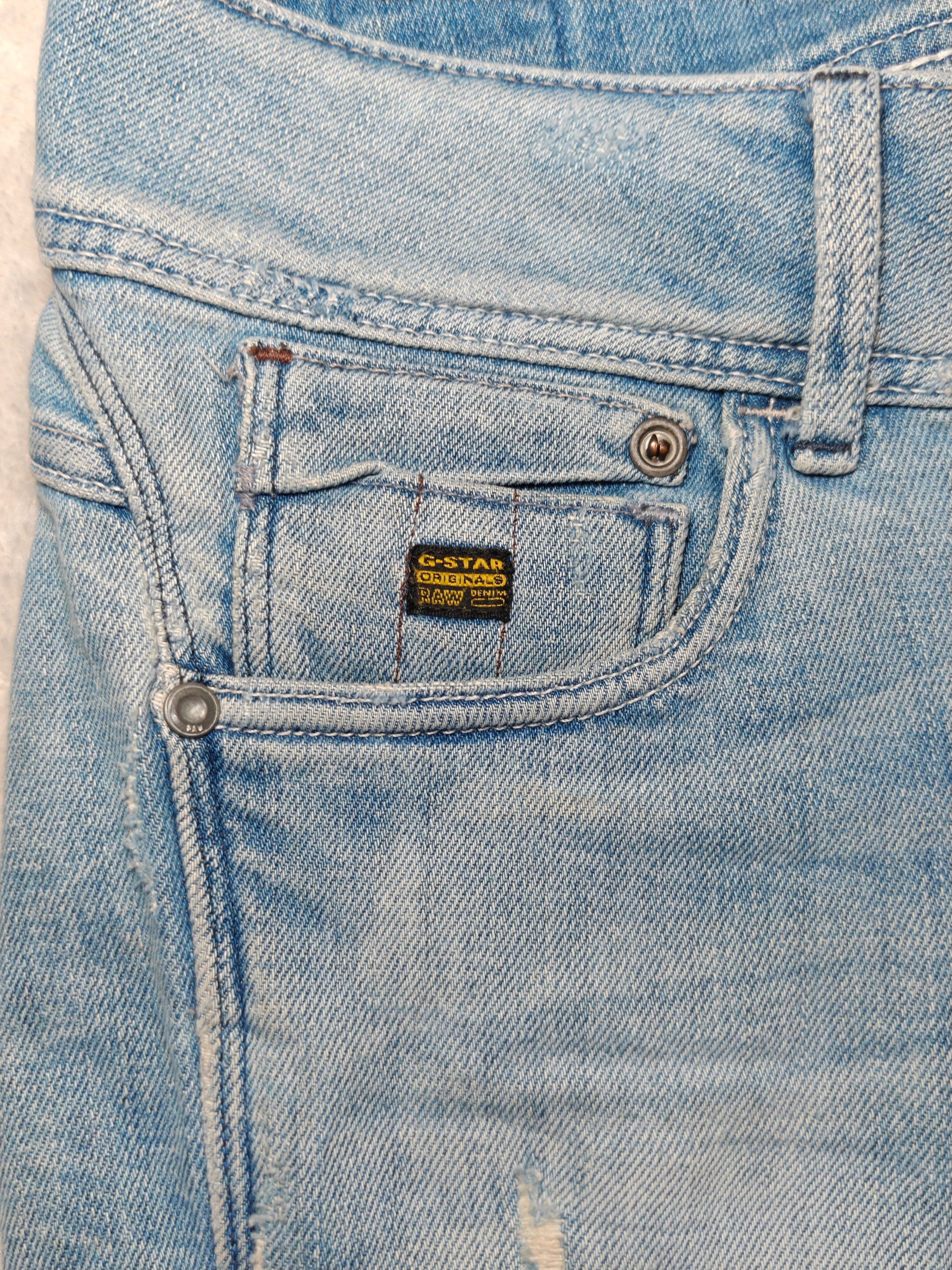 Women Y2K G-Star Midge Cody Light Blue Skinny Low Waist W27 L32 (EU 36/S) Jeans