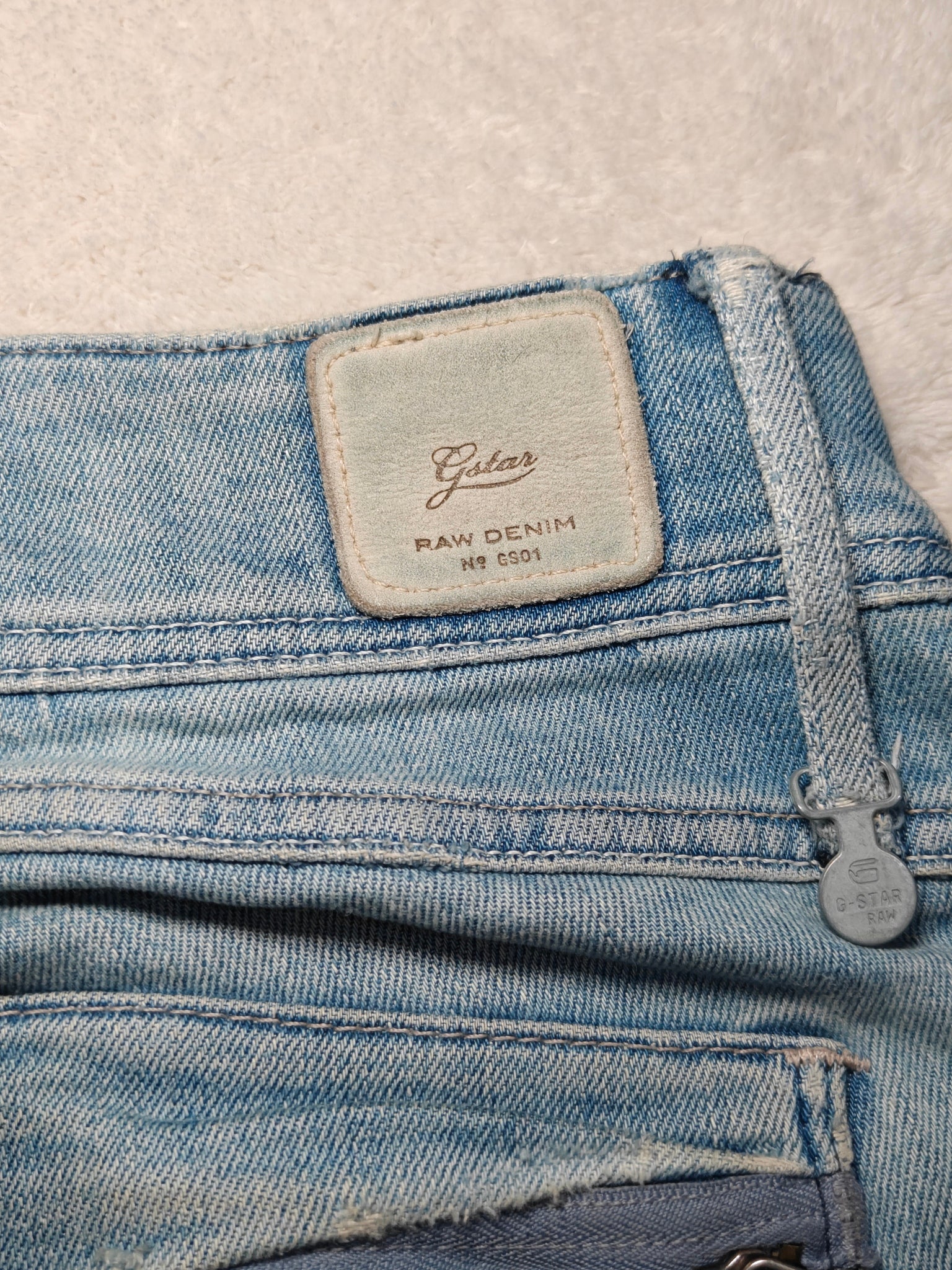 Women Y2K G-Star Midge Cody Light Blue Skinny Low Waist W27 L32 (EU 36/S) Jeans