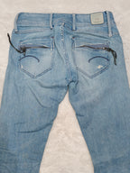 Women Y2K G-Star Midge Cody Light Blue Skinny Low Waist W27 L32 (EU 36/S) Jeans