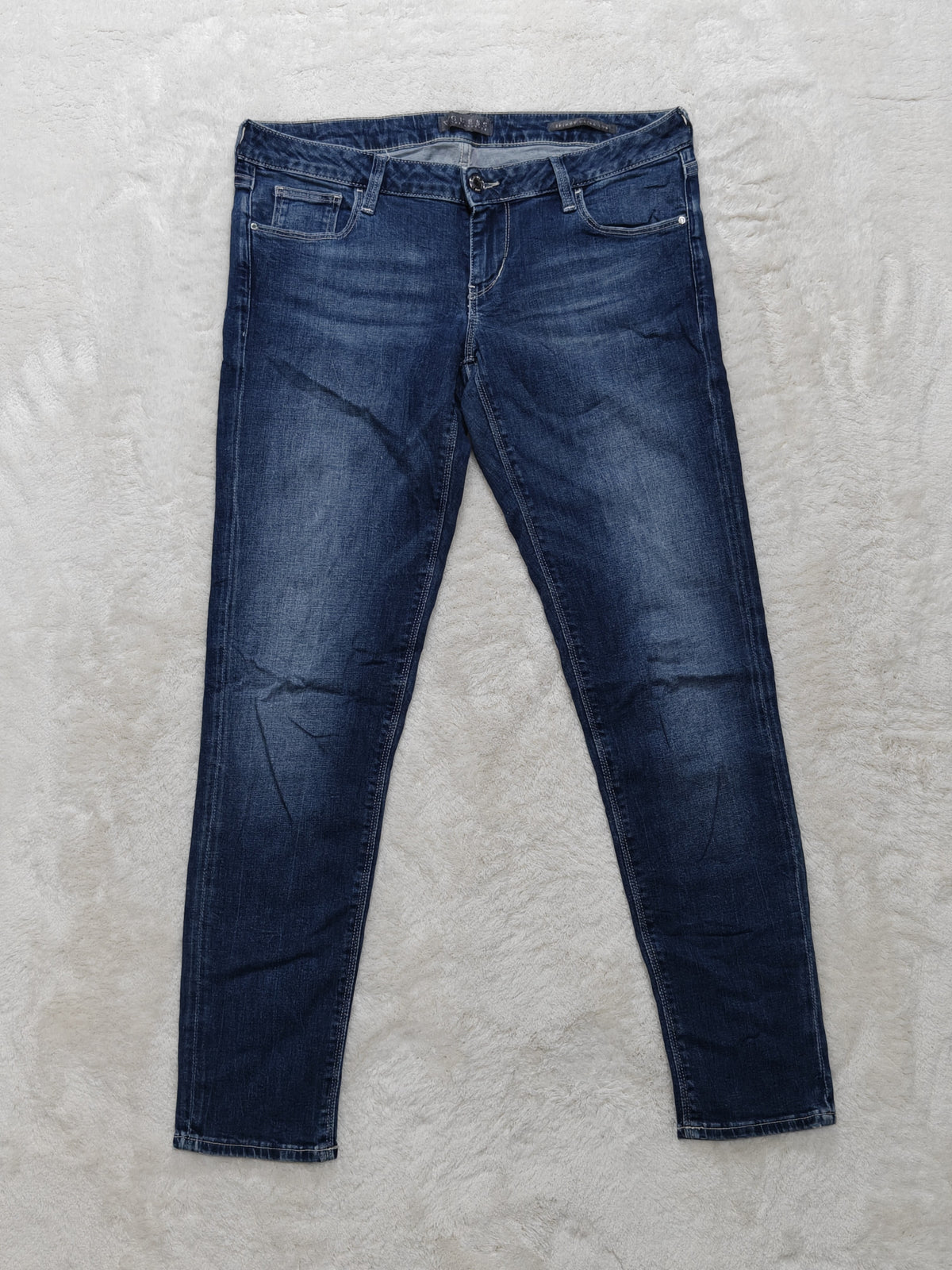 Women Y2K Guess Blue Skinny Ultra Low Waist W29 L29 (EU 38/M) Jeans