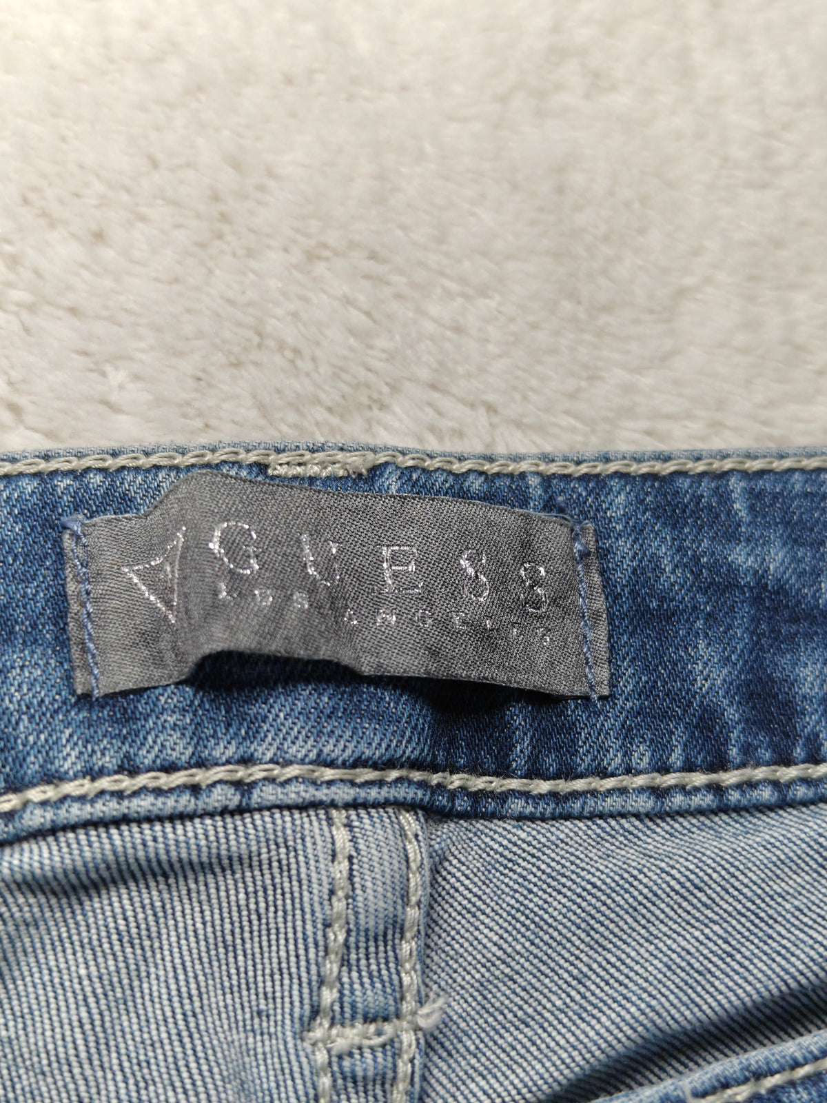 Women Y2K Guess Blue Skinny Ultra Low Waist W29 L29 (EU 38/M) Jeans