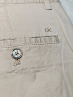 Men Calvin Klein Chino Beige Slim W32 L32 Y2K Pants