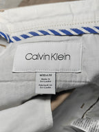 Men Calvin Klein Chino Beige Slim W32 L32 Y2K Pants