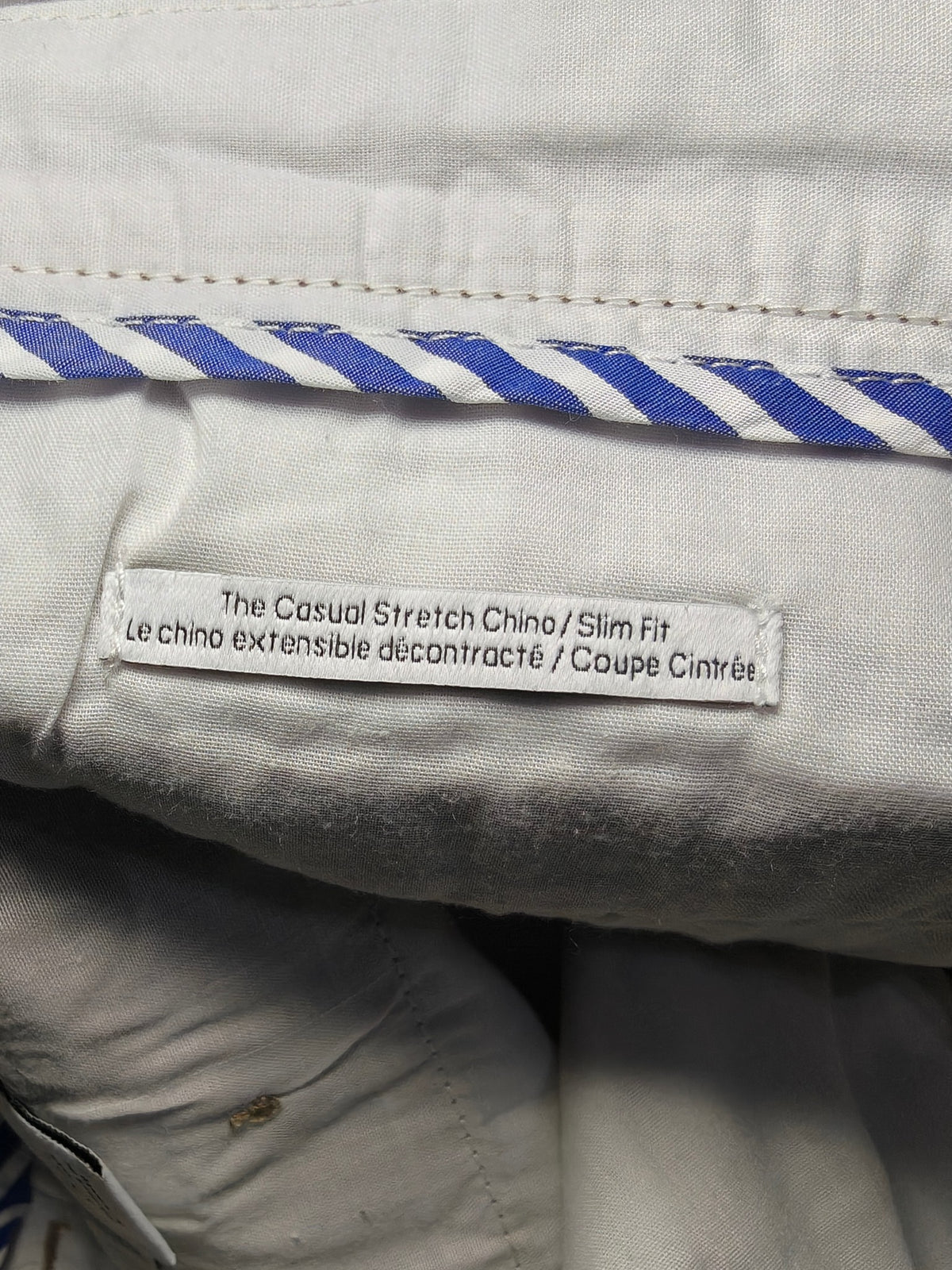 Men Calvin Klein Chino Beige Slim W32 L32 Y2K Pants
