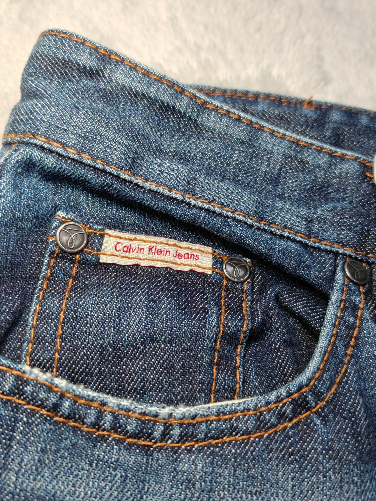 Men Calvin Klein Original Blue Straight W29 L31 Y2K Jeans