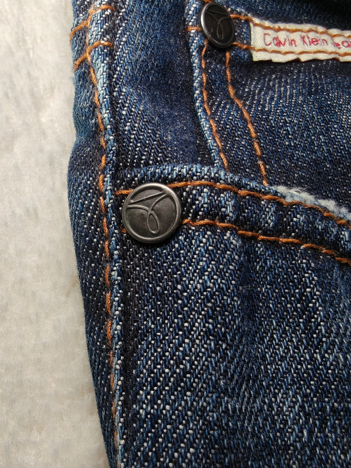 Men Calvin Klein Original Blue Straight W29 L31 Y2K Jeans