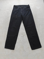 Men Dickies Double Knee 6-Pocket Duck Black Straight W32 L34 Jeans