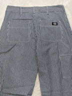 Men Dickies Hickory Stripe Carpenter Blue/white Straight W30 L32 Y2K Pants