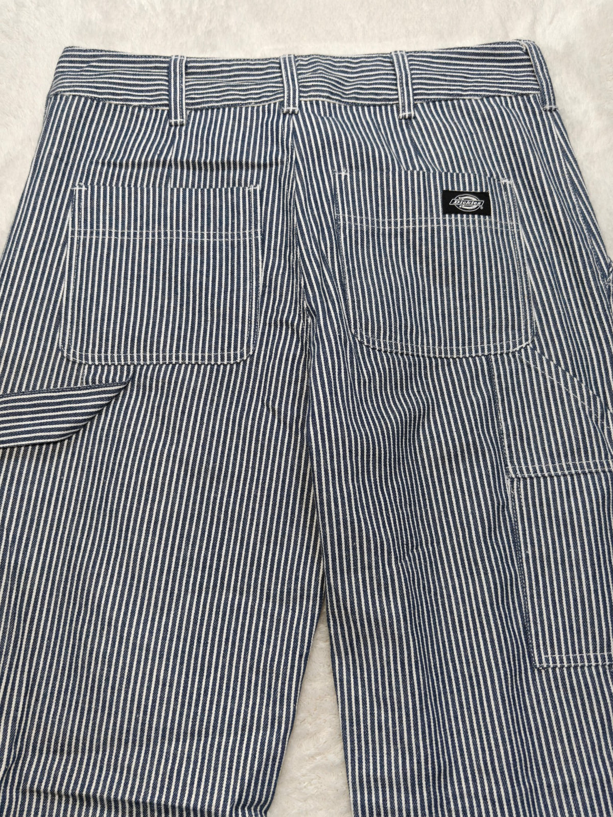 Men Dickies Hickory Stripe Carpenter Blue/white Straight W30 L32 Y2K Pants