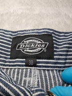 Men Dickies Hickory Stripe Carpenter Blue/white Straight W30 L32 Y2K Pants