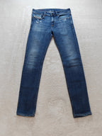 Men Diesel 1979 Sleenker Blue AO3596 Skinny W30 L34 Y2K Jeans