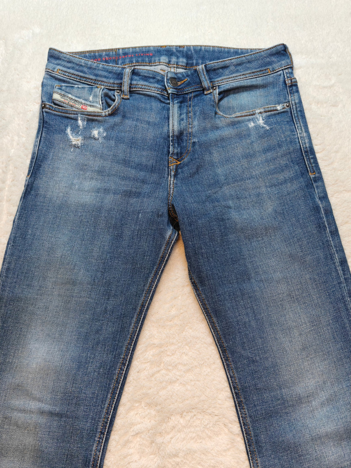 Men Diesel 1979 Sleenker Blue AO3596 Skinny W30 L34 Y2K Jeans