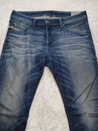 Men Diesel Belther Blue 0827K Tapered W31 L30 Y2K Jeans