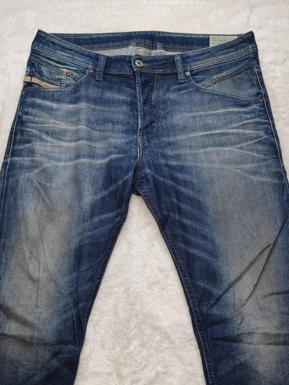 Men Diesel Belther Blue 0827K Tapered W31 L30 Y2K Jeans