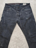 Men Diesel Braddom Black 0802K Slim carrot W30 L32 Y2K Jeans