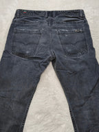 Men Diesel Braddom Black 0802K Slim carrot W30 L32 Y2K Jeans