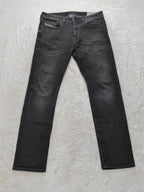 Men Diesel Buster Black R9F66 Tapered W30 L32 Y2K Jeans