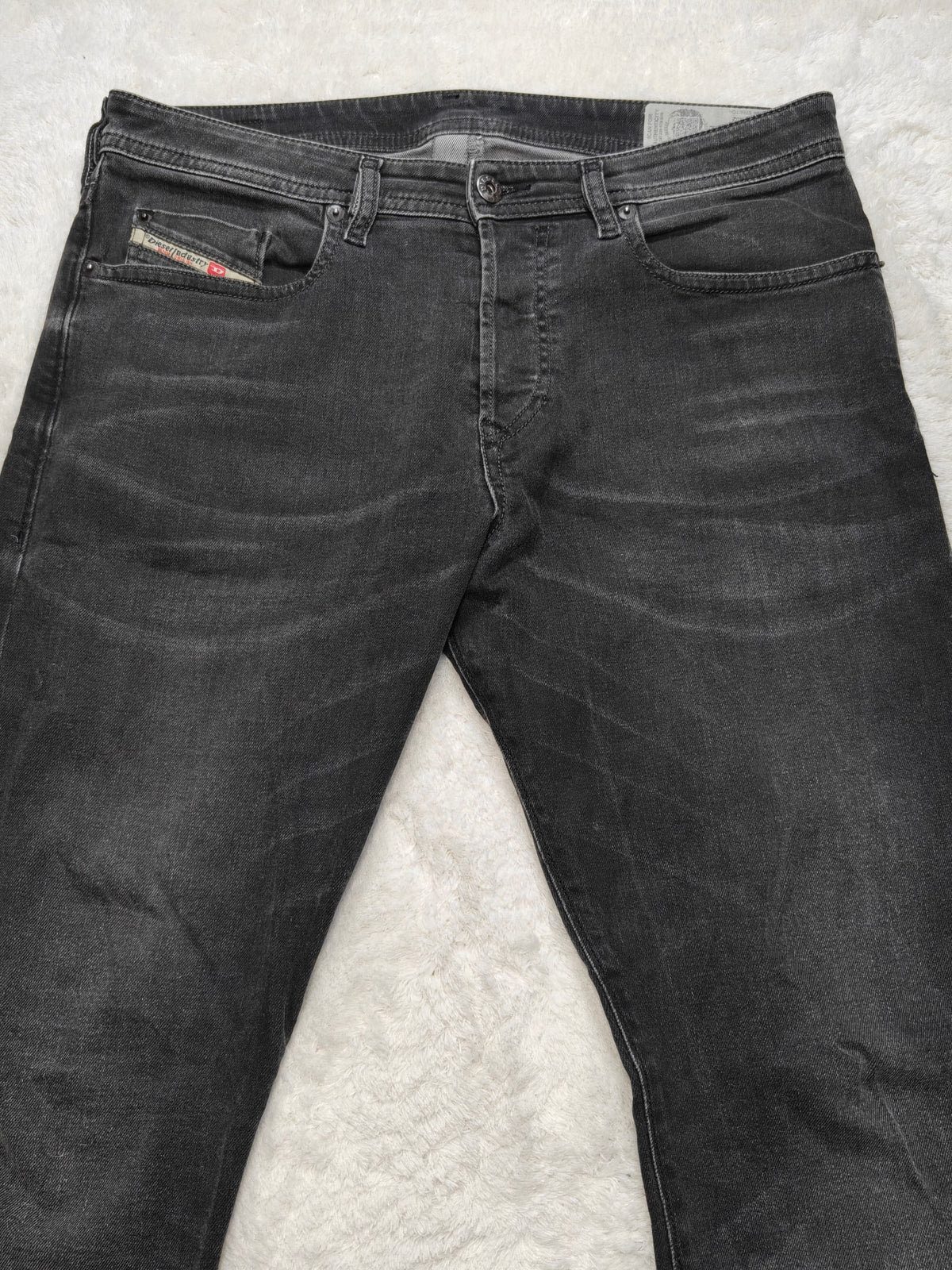 Men Diesel Buster Black R9F66 Tapered W30 L32 Y2K Jeans