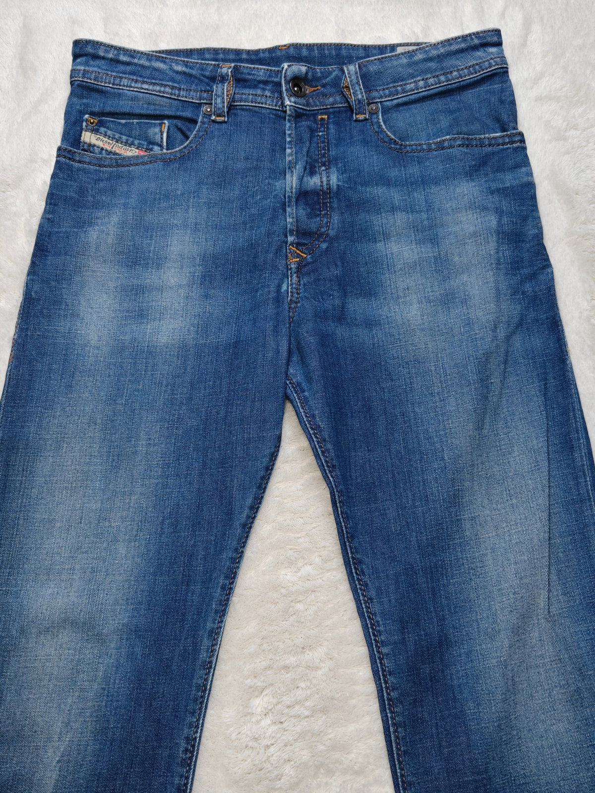 Men Diesel Buster Blue 0836X Tapered W28 L32 Y2K Jeans