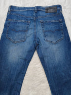 Men Diesel Buster Blue 0836X Tapered W28 L32 Y2K Jeans