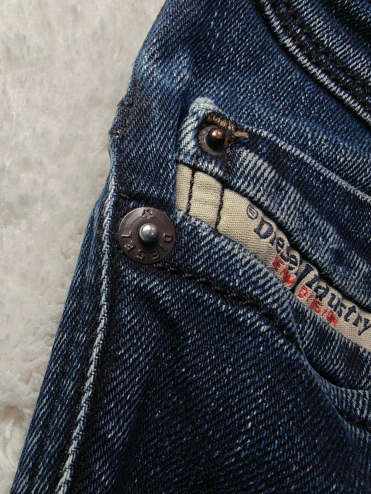 Men Diesel Iakop Blue R46D8 Tapered W30 L32 Y2K Jeans