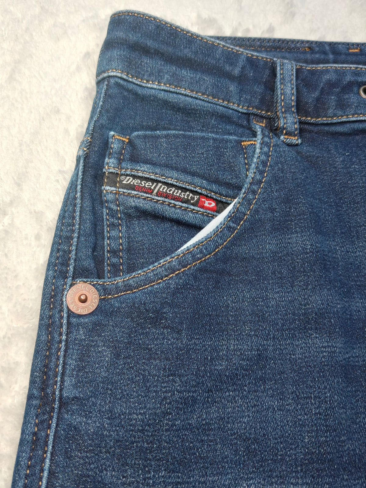 Men Diesel Krooley Jogg Blue Z69VI Tapered W28 L32 Y2K Jeans