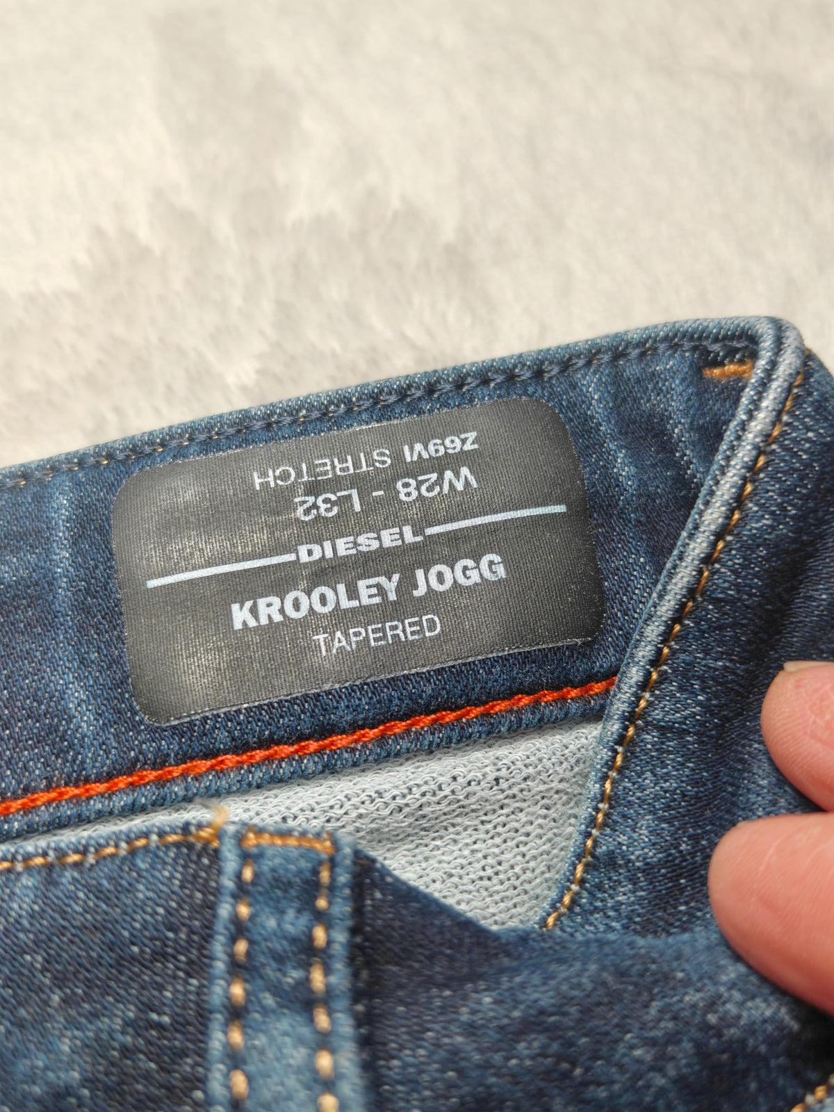 Men Diesel Krooley Jogg Blue Z69VI Tapered W28 L32 Y2K Jeans
