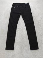 Men Diesel Sleenker Black 0886Z Slim W29 L30 Y2K Jeans
