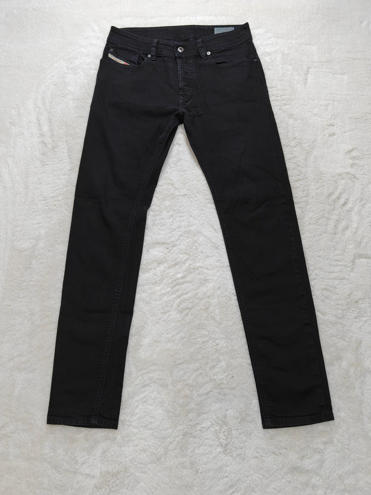 Men Diesel Sleenker Black 0886Z Slim W29 L30 Y2K Jeans