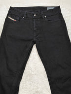 Men Diesel Sleenker Black 0886Z Slim W29 L30 Y2K Jeans